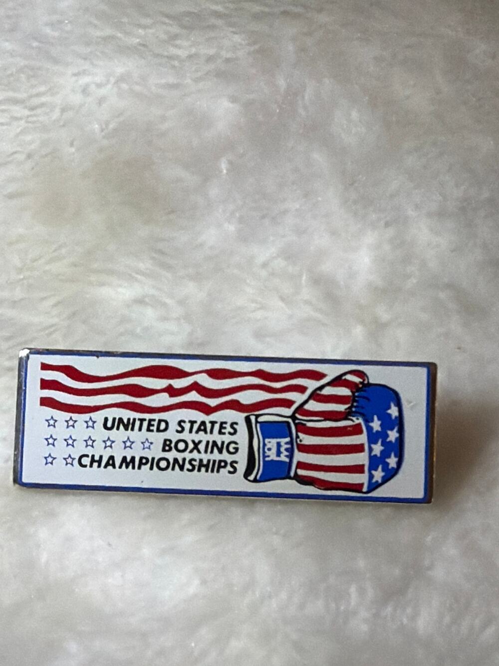 VERY RARE 1977 Don King United States Boxing Championship Pin Badge ABC Vintage